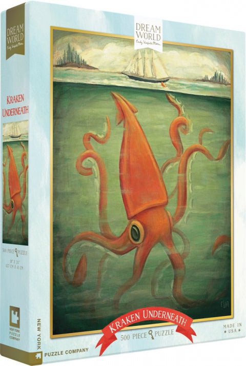 New York Puzzle Company Puzzel Kraken Underneath - 500 stukjes