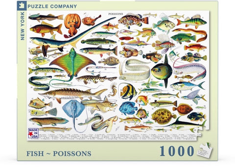 New York Puzzle Company Puzzel Fish ~ Poissons - 1000 stukjes