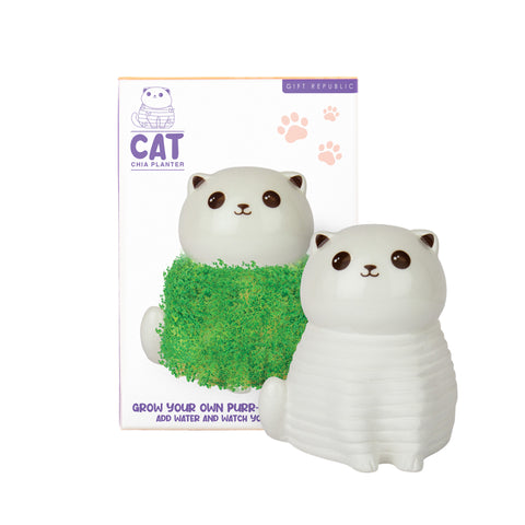 Gift Republic Plantenpot met chiazaden - Cat