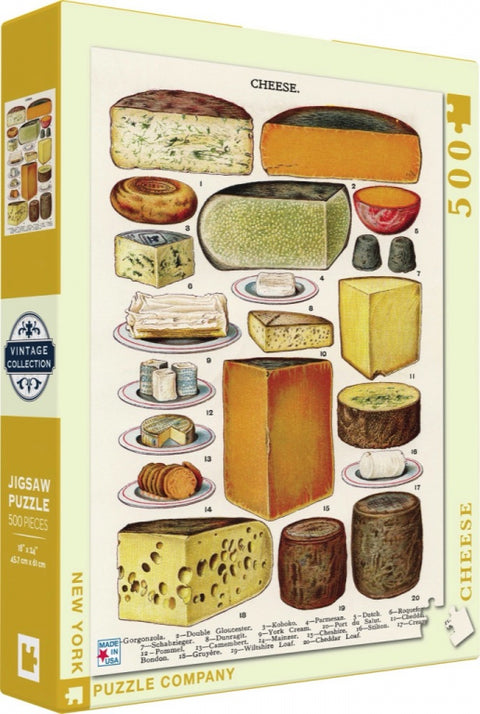 New York Puzzle Company Puzzel Cheese - 500 stukjes