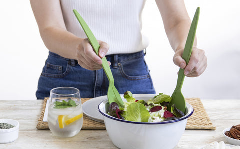 Peleg Design Citruspers en saladebestek 2-in-1 Juicepair