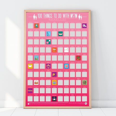 Gift Republic Krasposter - 100 Things To Do With Mum