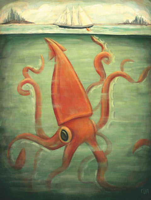 New York Puzzle Company Puzzel Kraken Underneath - 500 stukjes