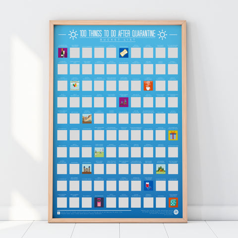Gift Republic Krasposter - 100 Things To Do After Quarantine