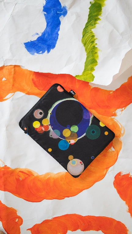 LOQI Laptop Sleeve Medium - Several Circles gerecycled
