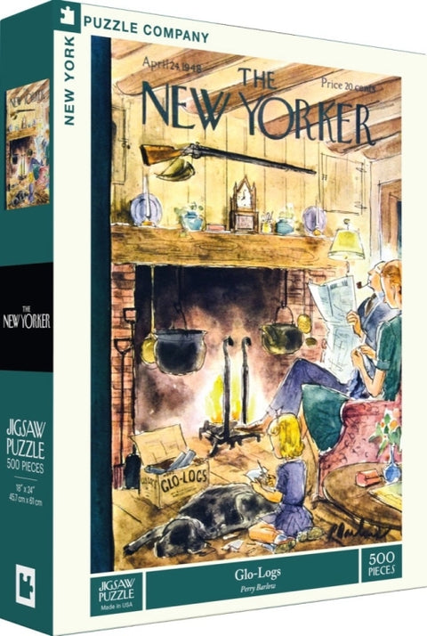 New York Puzzle Company Puzzel Glo-Logs - 500 stukjes