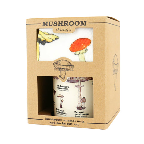 Gift Republic Mok & Sokken - Mushroom