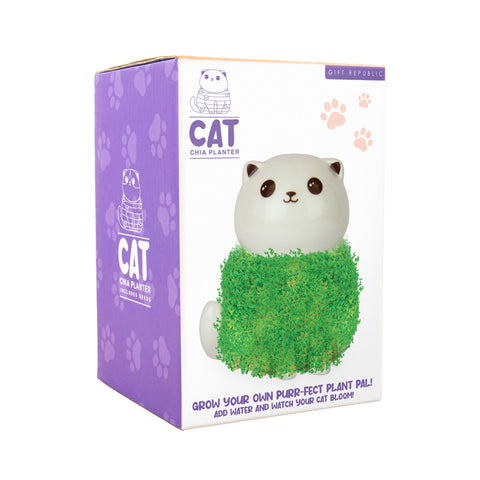 Gift Republic Plantenpot met chiazaden - Cat