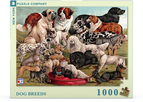 New York Puzzle Company Puzzel Dog Breeds - 1000 stukjes