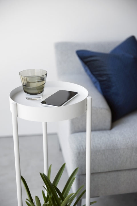 Yamazaki Tower Plantenstandaard 2-laags op wielen
