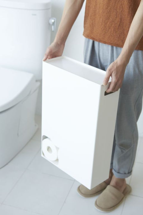 Yamazaki Plate Toiletrolhouder - Wit