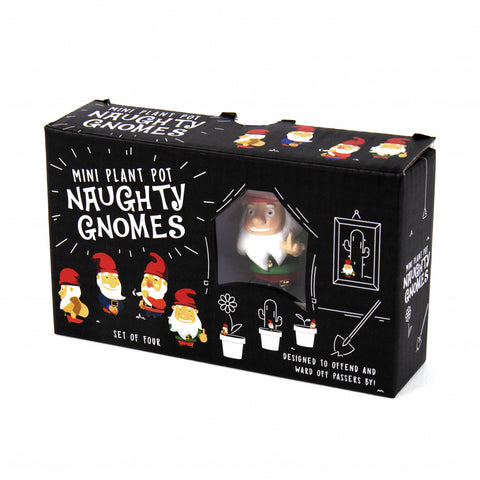 Gift Republic Plantenpot decoratie - Naughty Gnomes
