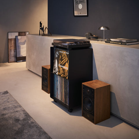 Yamazaki Tower Platenkast 2-laags op wielen
