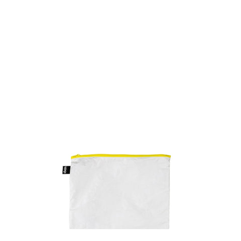 LOQI Zip Pockets - Tyvek Dark Orange, Yellow, Green