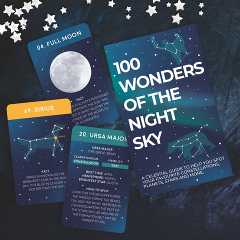 Gift Republic Kaartenset - 100 Wonders of the Night Sky