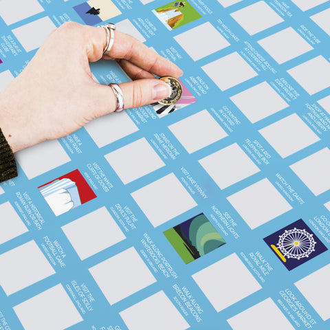 Gift Republic Krasposter - 100 Things To Do In The UK