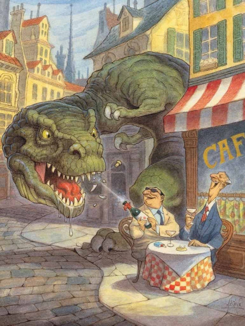 New York Puzzle Company Puzzel Jurassic Paris - 1000 stukjes