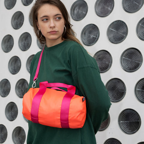 LOQI Weekender Medium - Neon Orange gerecycled