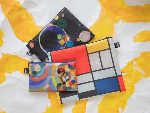 LOQI Zip Pockets - Circular Forms, Several Circles, Composition gerecycled