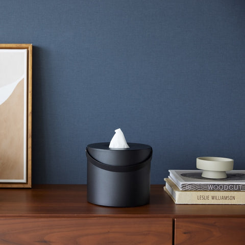 Yamazaki Tower Tissuebox rond met handvat