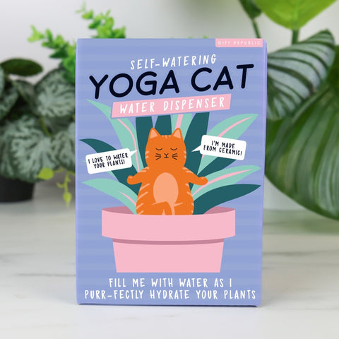 Gift Republic Waterdruppelaar - Yoga Cat