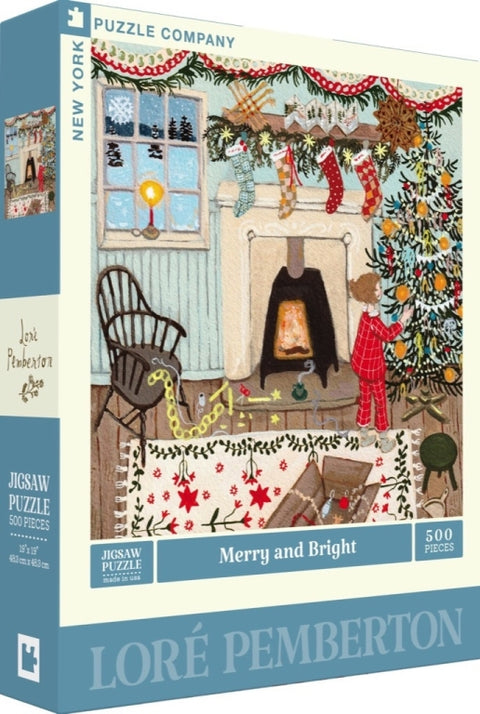 New York Puzzle Company Puzzel Merry and Bright - 500 stukjes
