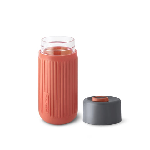 Black+Blum Travel Cup Glass - Reisbeker glas - 0.34Ltr - Grijs/