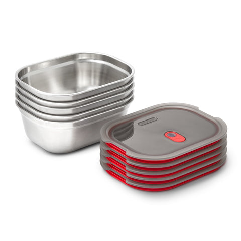 Black+Blum Steel Food Box set Medium - Meal prep - set van 3