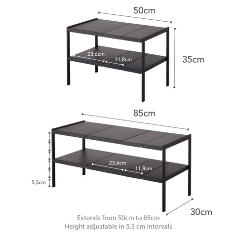 Yamazaki Tower Organizer uitschuifbaar 2-laags