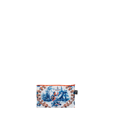 LOQI Zip Pockets - Tapestry, Toile de Jouy, Peacock