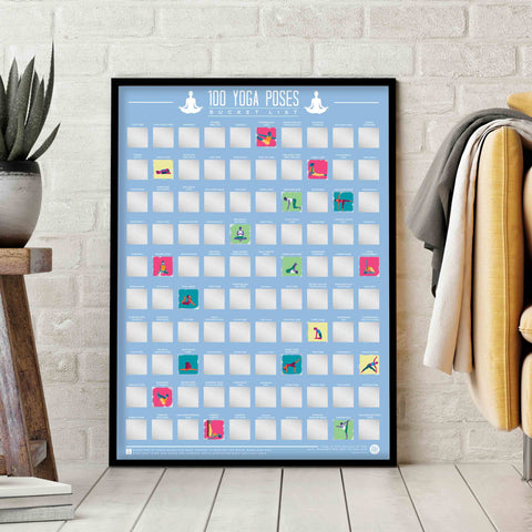 Gift Republic Krasposter - 100 Yoga Poses