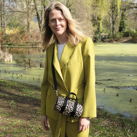 LOQI Weekender Small - Leopard Dusk gerecycled