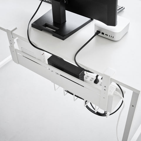 Yamazaki Smart Kabel- en routerorganizer voor onder bureau uitschuifbaar