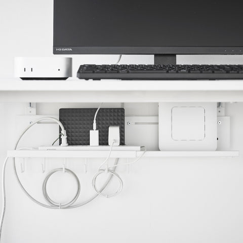 Yamazaki Smart Kabel- en routerorganizer voor onder bureau uitschuifbaar
