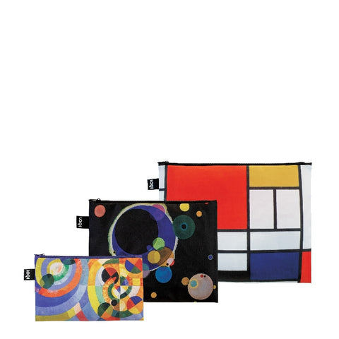 LOQI Zip Pockets - Circular Forms, Several Circles, Composition gerecycled