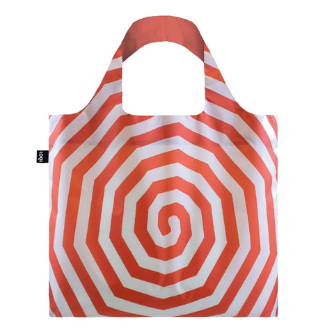 LOQI Bag Large - Spirals Red gerecycled