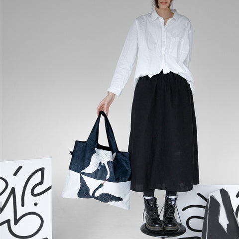 LOQI Bag Large - The Swan gerecycled