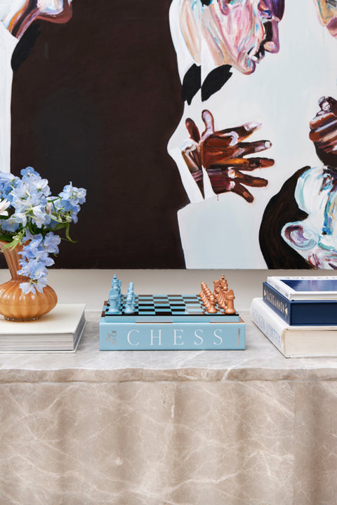 Printworks Classic - Art Of Chess Mirror - Lichtblauw/Koper