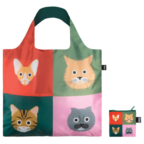LOQI Bag Large - Cats gerecycled
