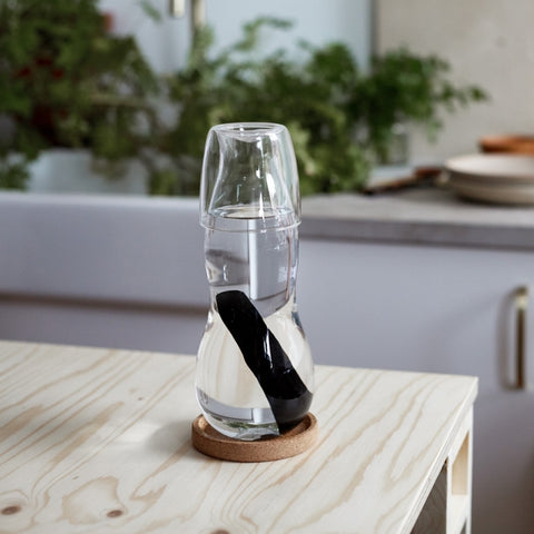 Black+Blum Personal Carafe - Waterkaraf met filter en glas - 0.8Ltr