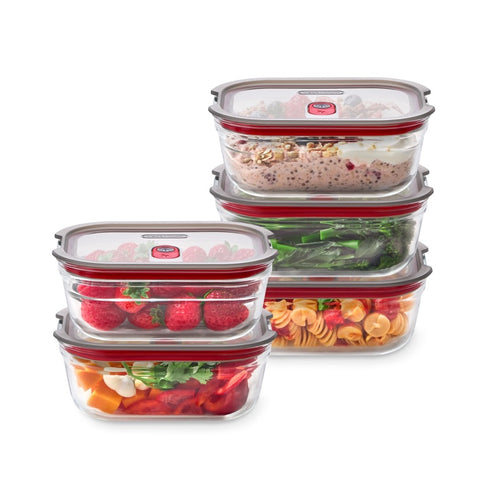 Black+Blum Glass Food Box set Small - Meal prep - set van 5