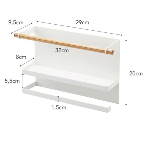 Yamazaki Tosca Magnetische aluminiumfoliehouder - Wit