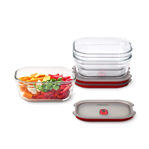 Black+Blum Glass Food Box set Small - Meal prep - set van 3