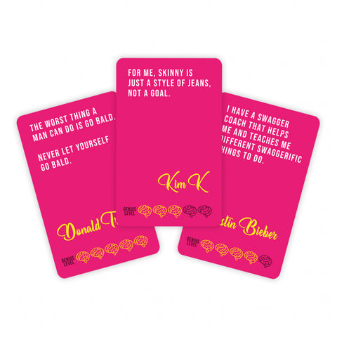 Gift Republic Kaartenset - Celebrity Words Of Wisdom