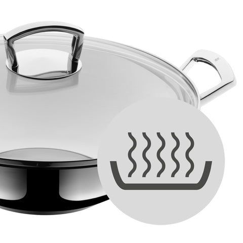 WMF Wokpan met glazen deksel - Ø360mm