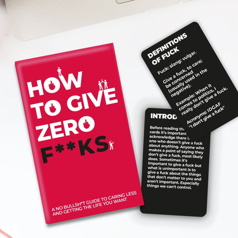 Gift Republic Kaartenset - How to Give Zero F**ks