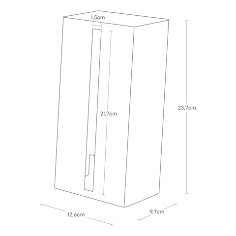 Yamazaki Tower Tissuebox verticaal