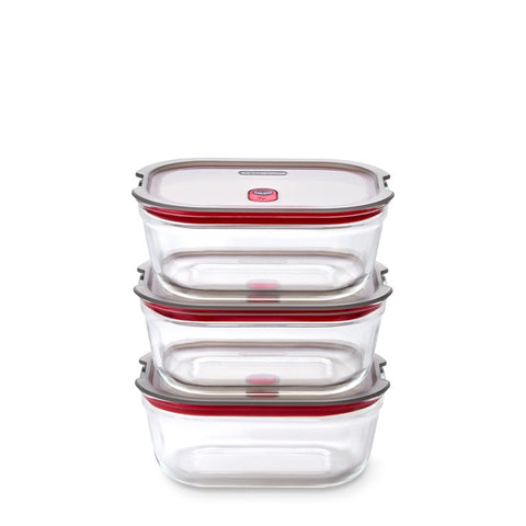 Black+Blum Glass Food Box set Medium - Meal prep - set van 3