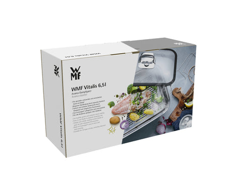 WMF Vitalis Stoom-/braadpan met siliconenrand - 6.5Ltr