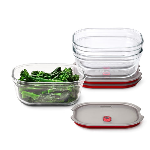 Black+Blum Glass Food Box set Large - Meal prep - set van 3